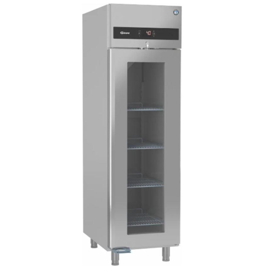 réfrigérateur | acier inoxydable | porte simple | porte vitrée