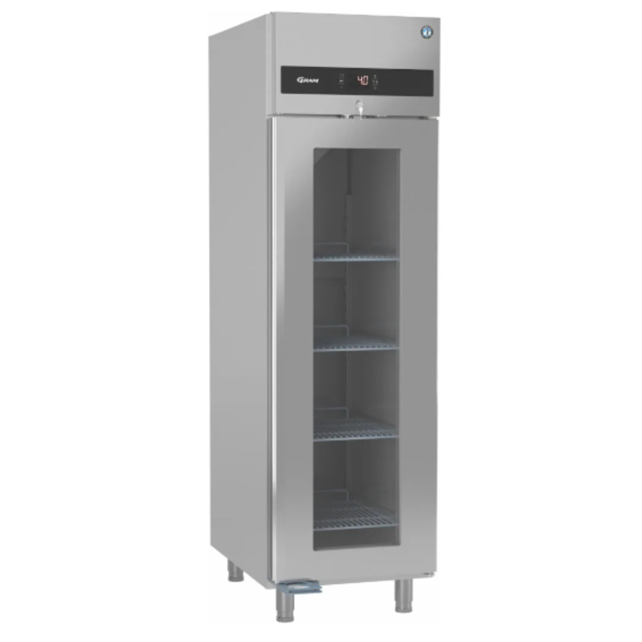 réfrigérateur | acier inoxydable | porte vitrée | porte simple