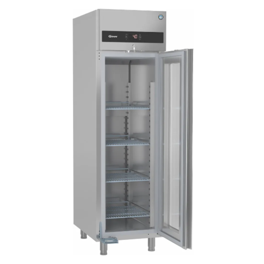 réfrigérateur | acier inoxydable | porte vitrée | porte simple