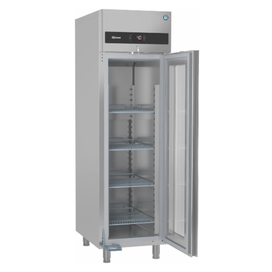 refrigerator | Stainless steel | glass door | single door