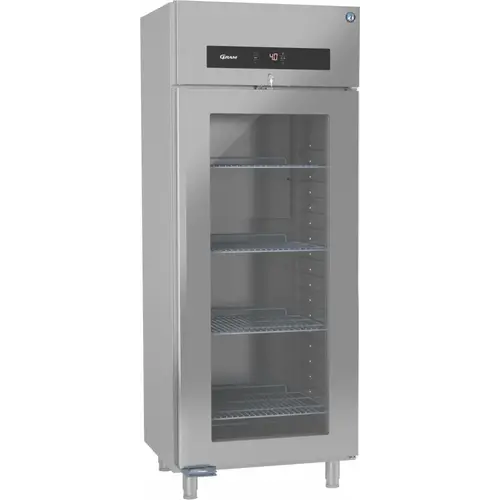  Gram koelkast | RVS | enkeldeurs | 810 (B) x 800 (D) 	X 2130 mm (H) 