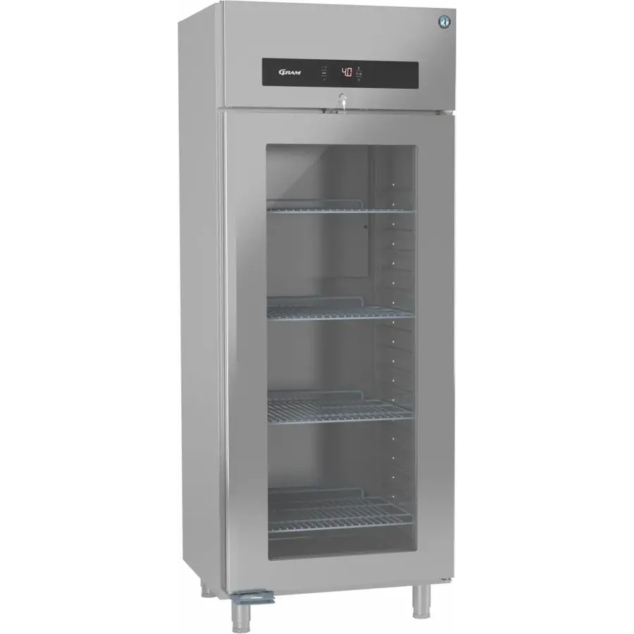 réfrigérateur | acier inoxydable | porte simple | 810 (L) x 800 (P) x 2130 mm (H)