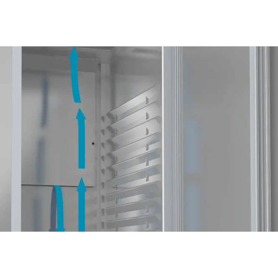 congélateur | 2 portes | acier inoxydable | 1344 (L) x 830 (P) x 2030 (H) mm