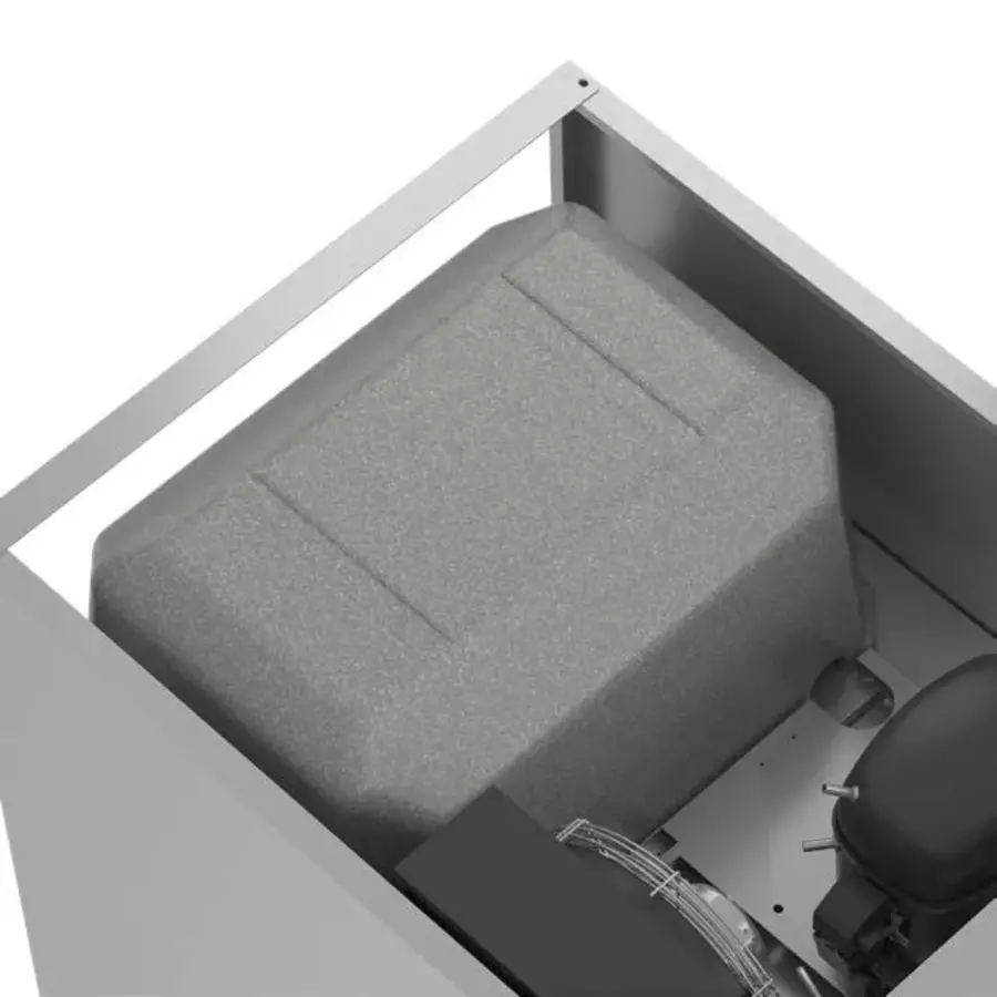 congélateur | 2 portes | acier inoxydable | 1344 (L) x 830 (P) x 2030 (H) mm