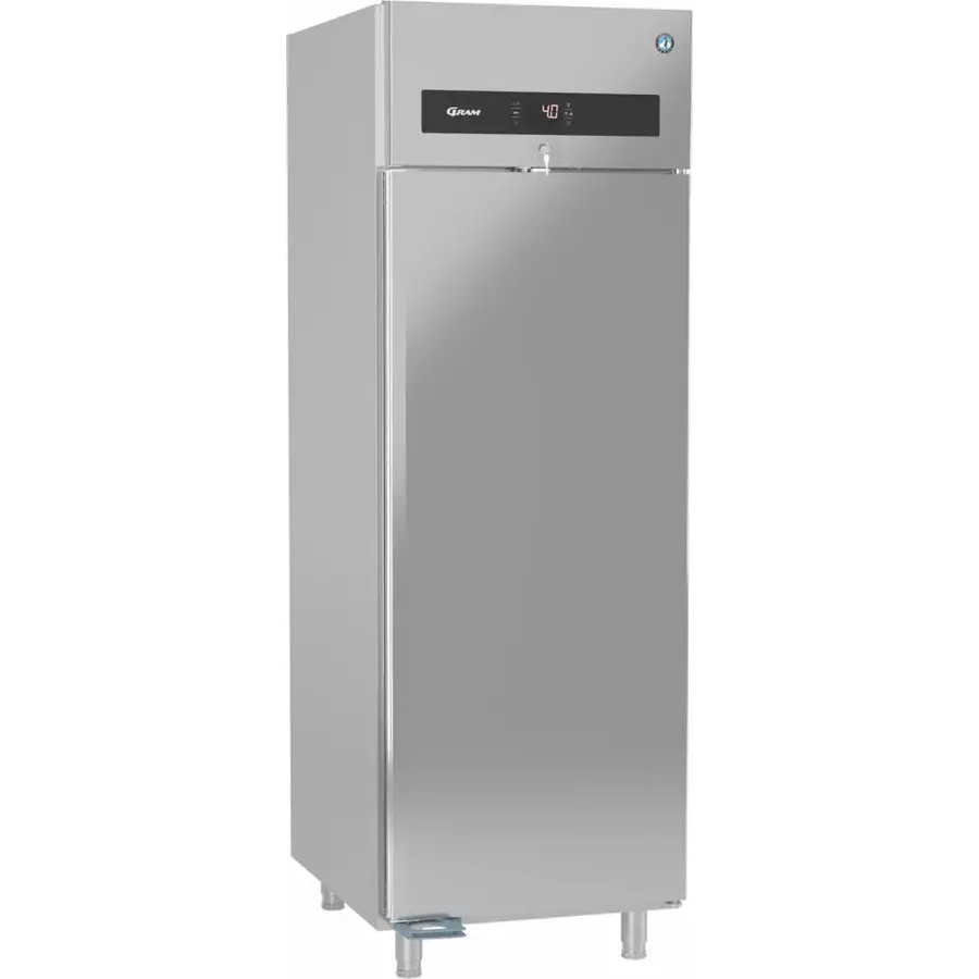 réfrigérateur | porte simple | acier inoxydable | 690 (L) x 920 (P) x 2130 (H) mm