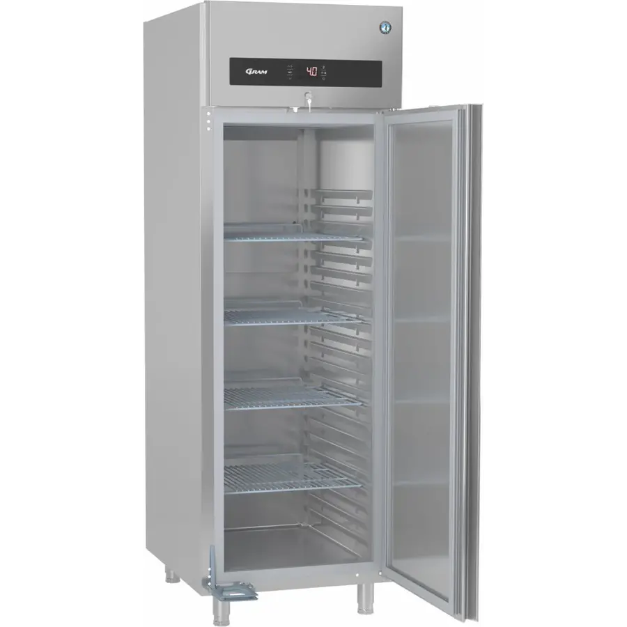 réfrigérateur | porte simple | acier inoxydable | 690 (L) x 920 (P) x 2130 (H) mm