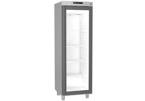  Gram réfrigérateur | acier inoxydable | porte simple | 595 (L) x 667 (P) x 1911 mm (H) 