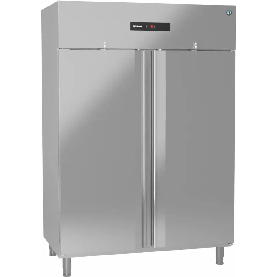 congélateur | 2 portes | acier inoxydable | 1344 (L) x 830 (P) x 2030 (H) mm