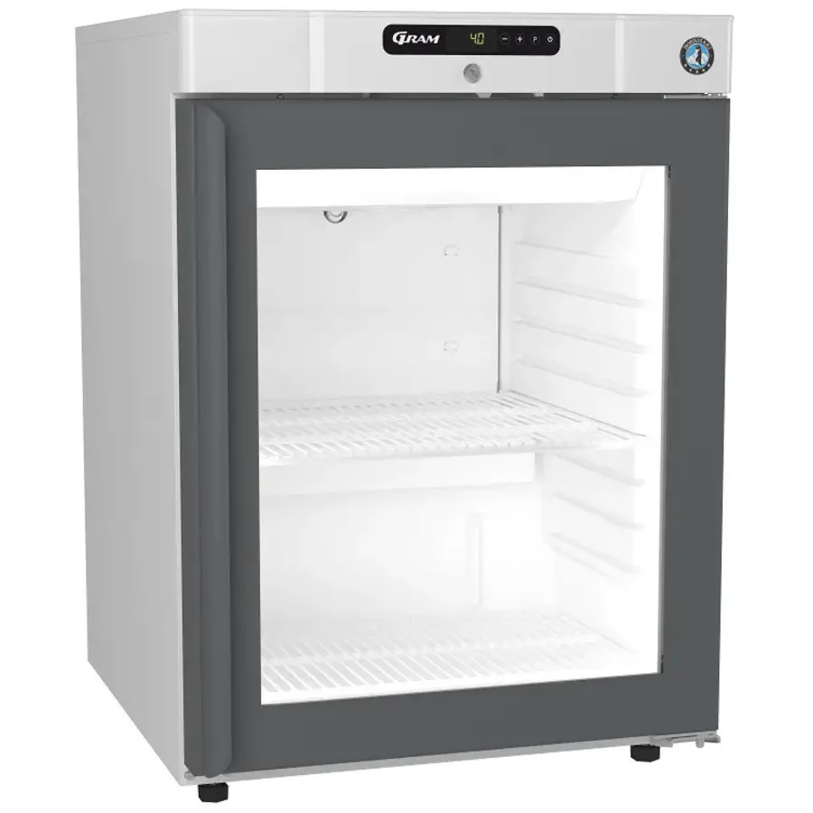 Under-counter | refrigerator | COMPACT | glass door | 77L