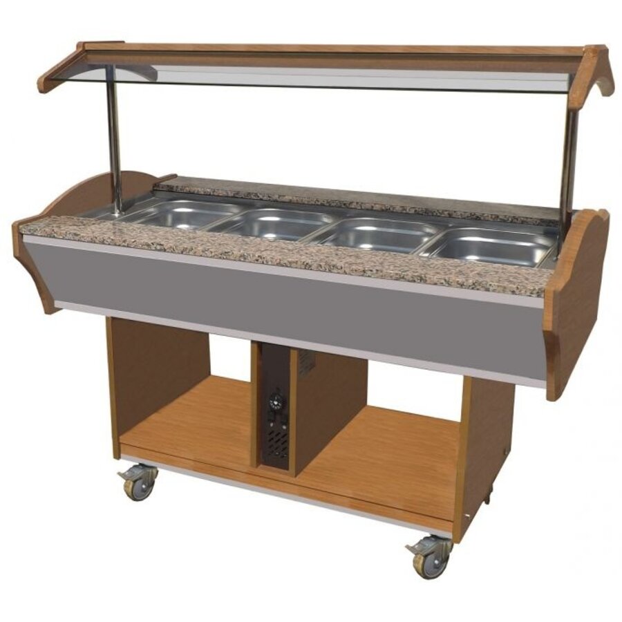 Bar à salade traiteur - 151x90x87/132 cm