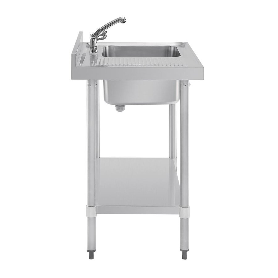 Stainless steel sink with drainer | 1200mm