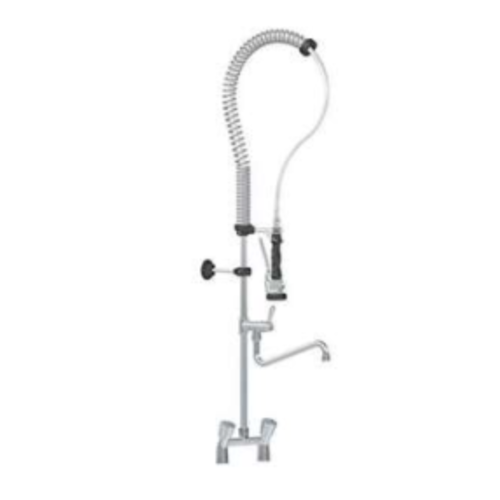  HorecaTraders Douche préliminaires | Modèle de table | acier inoxydable | Double trou 