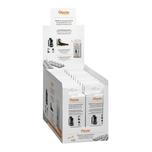 HorecaTraders Kaffeemaschinen-Reinigungstabletten | 20 x 2 Blister mit 10 Reinigungstabletten   HorecaTraders Kaffeemaschinen-Reinigungstabletten | 20 x 2 Blister mit 10 Reinigungstabletten