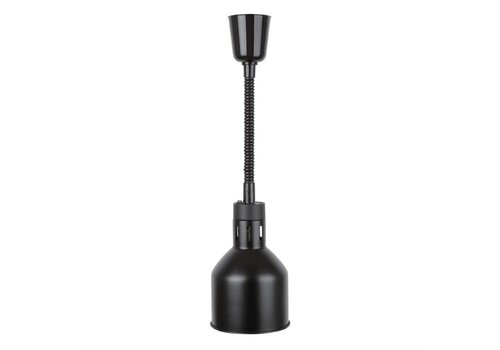  HorecaTraders Lampe chauffante | extensible | 250 W | Noir mat 