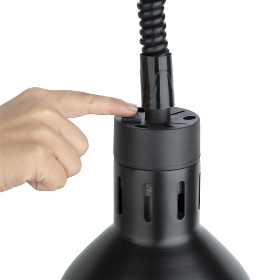 Lampe chauffante | extensible | 250 W | Noir mat