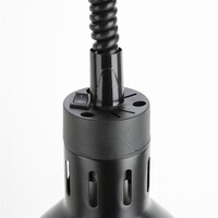 Lampe chauffante | extensible | 250 W | Noir mat