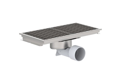  HorecaTraders Floor well| 565 x 297mm | 1.50 l/s - 2.00 l/s | stainless steel 