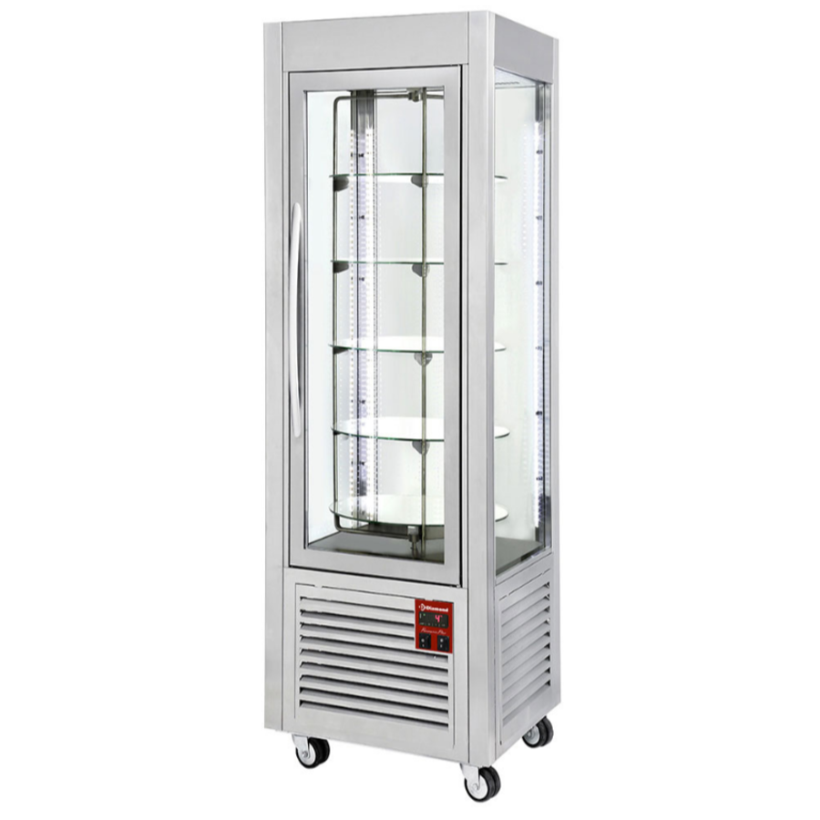 Pastry display case | Cake display case | 5 rotating trays | 360 LT |