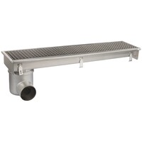 Siphon de sol | 1000 x 200 mm | Acier inoxydable 304 | 3,70 l/s