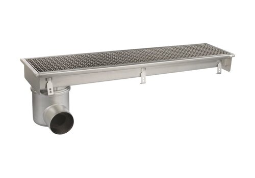  HorecaTraders Floor well | 1000x200mm | stainless steel 304 | 3.70 l/s 