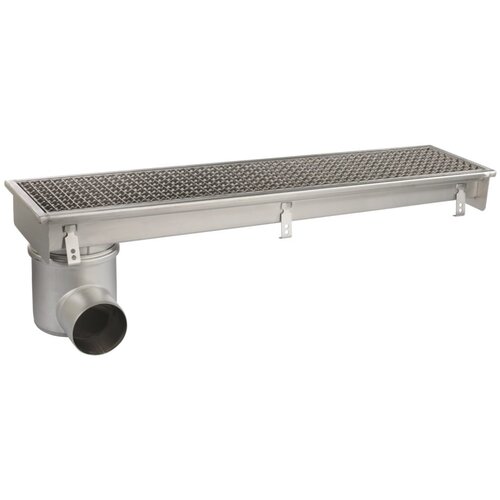  HorecaTraders Bodenablauf | 1000 x 200 mm | Edelstahl 304 | 3,70 l/s 