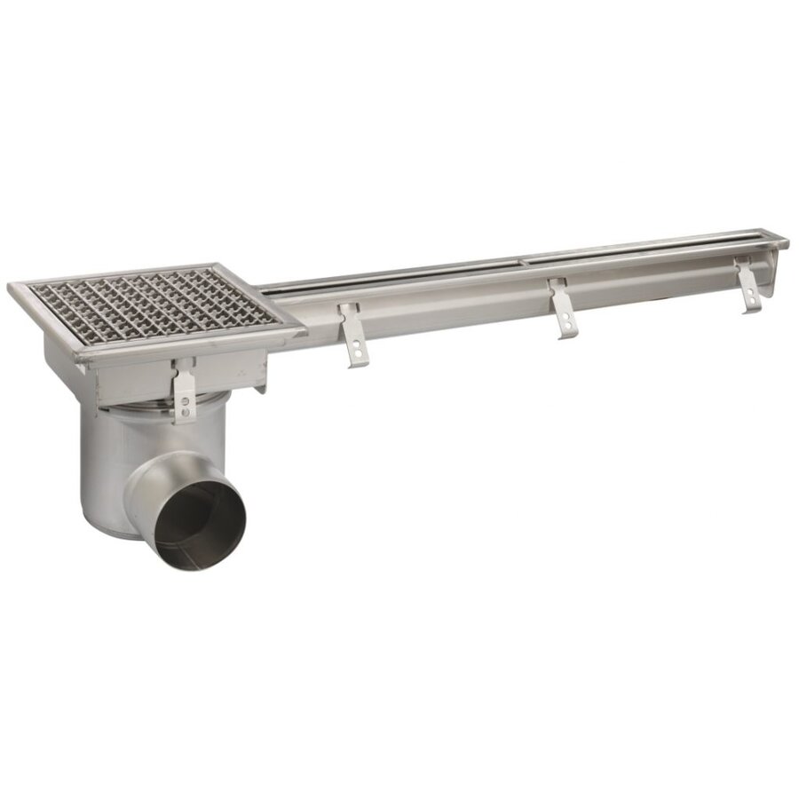 Floor drain slot channel | Stainless steel | 1000 x 20 mm | 3.70 l/s