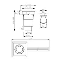 Vloerput sleufgoot  |  RVS | 1000 x 20 mm | 3,70 l/s