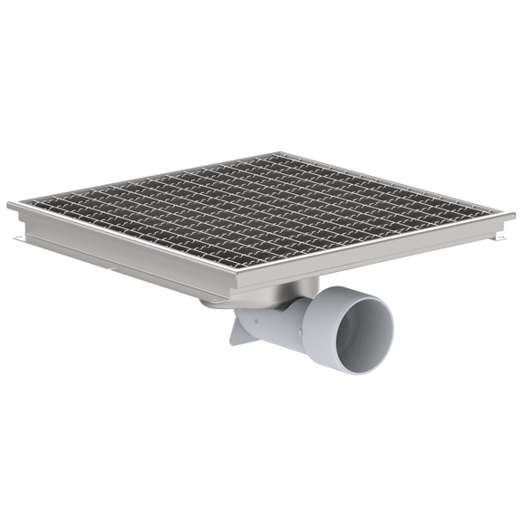 Buy Kitchen gutter stainless steel 497 x 497mm 1.50 l/s 2.00 l/s