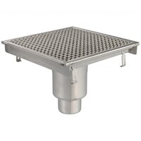 Siphon de sol | 400 x 400 mm | Acier inoxydable 304 | 3,70 l/s