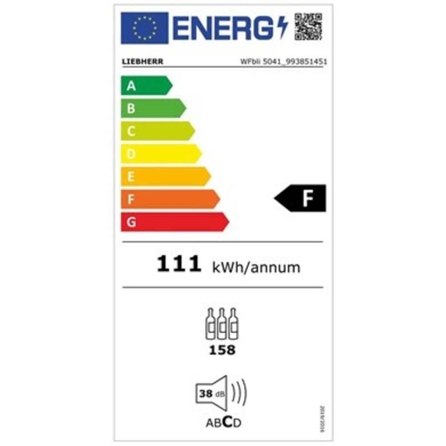 WFbli 5041 Perfection Wijnkast | 168,4 x 59,7 x 76,3 cm | staal | +5 °C tot +20 °C