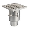 Floor well | 250x250mm | stainless steel 304 | vertical connection | 3.70 l/s