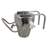 Attrape-plâtre | acier inoxydable | L 365 x P 340 x H 390 mm