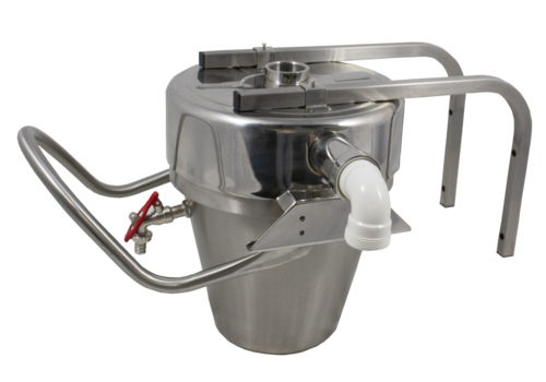  HorecaTraders Plaster catcher | Stainless steel | W 365 x D 340 x H 390 mm 