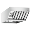 HorecaTraders Condensation hood | Stainless steel | 520 (W) x 1040 (D) x 300 (H) mm