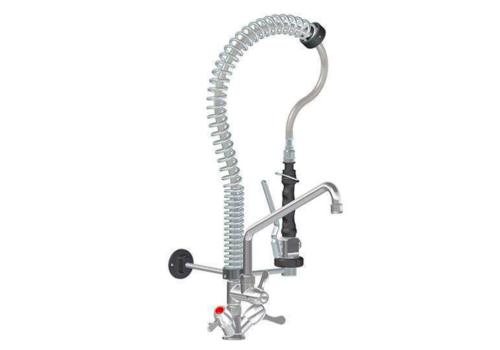  HorecaTraders Pre-rinse shower | intermediate valve | stainless steel | H 650mm 