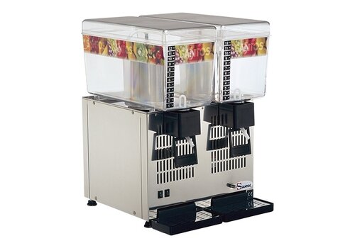  HorecaTraders Distributeur de boissons | Double 2X12L | 43 (P) x 38 (L) x 54,5 (H) CM 