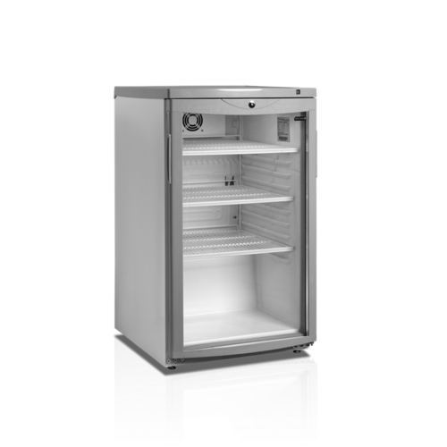  HorecaTraders Refrigerator with Glass Door | stainless steel 