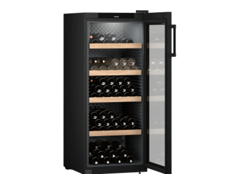  Liebherr Armoire à vin Perfection WPbl 4601 | 166 bouteilles | H 148,4 x L 59,7 x P 76,3 cm | acier | +5 °C à +20 °C 