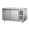 Coldline Refrigerated workbench 2-door TP13/1M Dimensions 130X70X85CM. 230V/250W