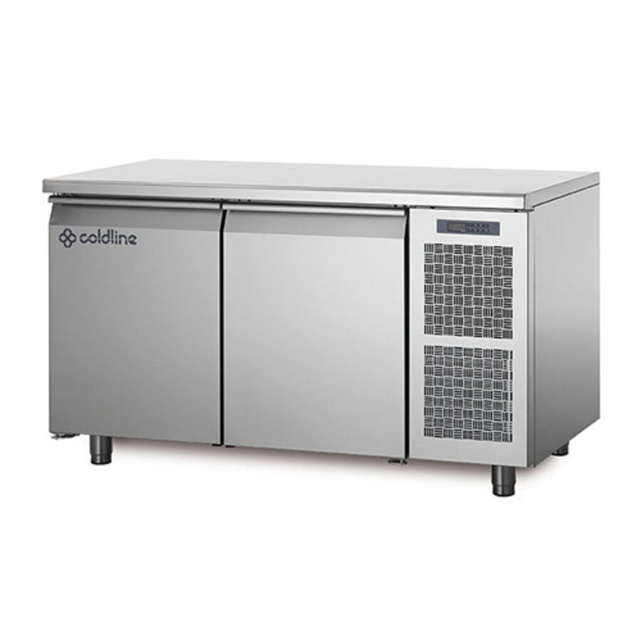 Koelwerkbank 2-deurs TP13/1M Afm. 130X70X85CM. 230V/250W