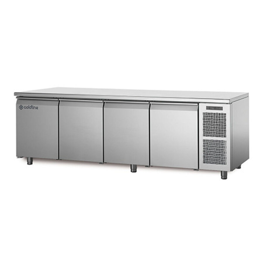 Kühlwerkbank 4-türig TP21/1M AFM. 226 x 70 x 85 cm. 230 V/250 W