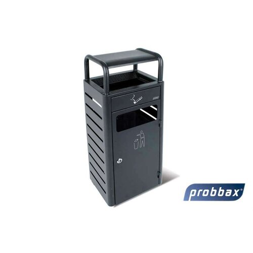  Vogue Standascher 2,3L + Restmülleimer | Grau | 20 Liter | 33x28x89,5 cm 