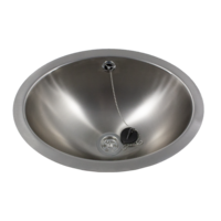 Vasque à encastrer Ovale : L 450 x P 345 x H 152 mm | Brillant satiné