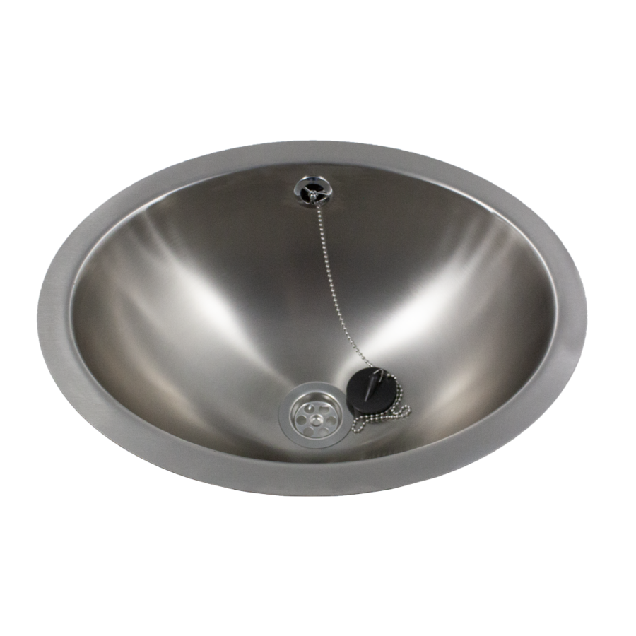 Built-in washbasin Oval Bowl: W 450 x D 345 x H 152 mm | Satin gloss