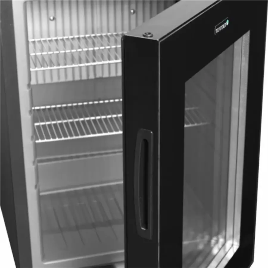 Minibar-Kühlschrank | schwarz | Schloss | 36L | 312 x 250 x 455 mm