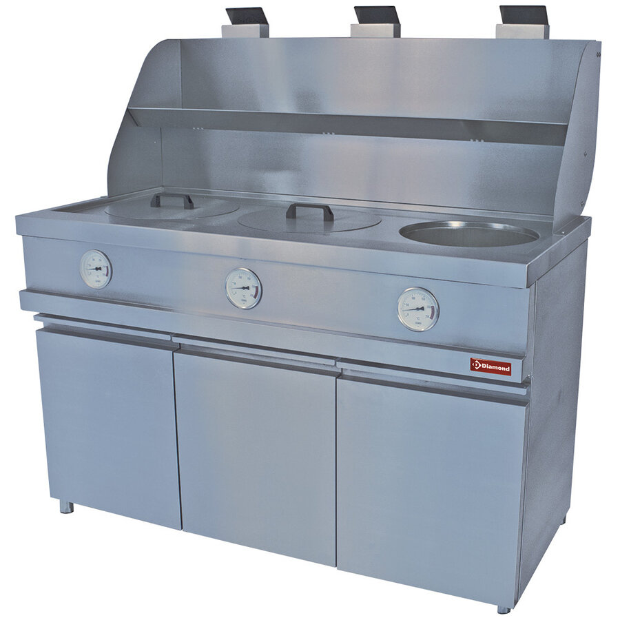 Friteuse à gaz 3 x 13 litres