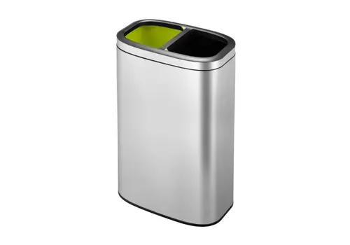  HorecaTraders Poubelle EKO oli-Cube | toit ouvert | 20 + 20 litres 