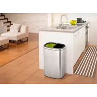 Poubelle EKO oli-Cube | toit ouvert | 20 + 20 litres