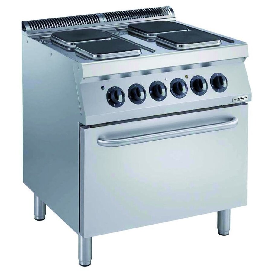 Pro 700 electric stove with oven | 4 hotplates | 400V