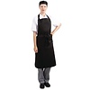 HorecaTraders Tablier dos nu polycoton noir 71,1(l)x96,5(l)cm